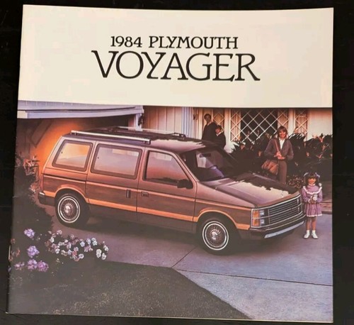1984 Plymouth Voyager Original Car Sales Brochure Catalog 14 Pages