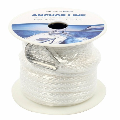 Diamond Braid Nylon Rope – 3/8 Inch X 50 Foot UV Resistant Rope For Outdoor & DIY Use