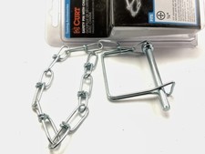 Curt 25013 1/4" Trailer Coupler Safety Pin With 12" Chain (2-3/4" Pin Length)