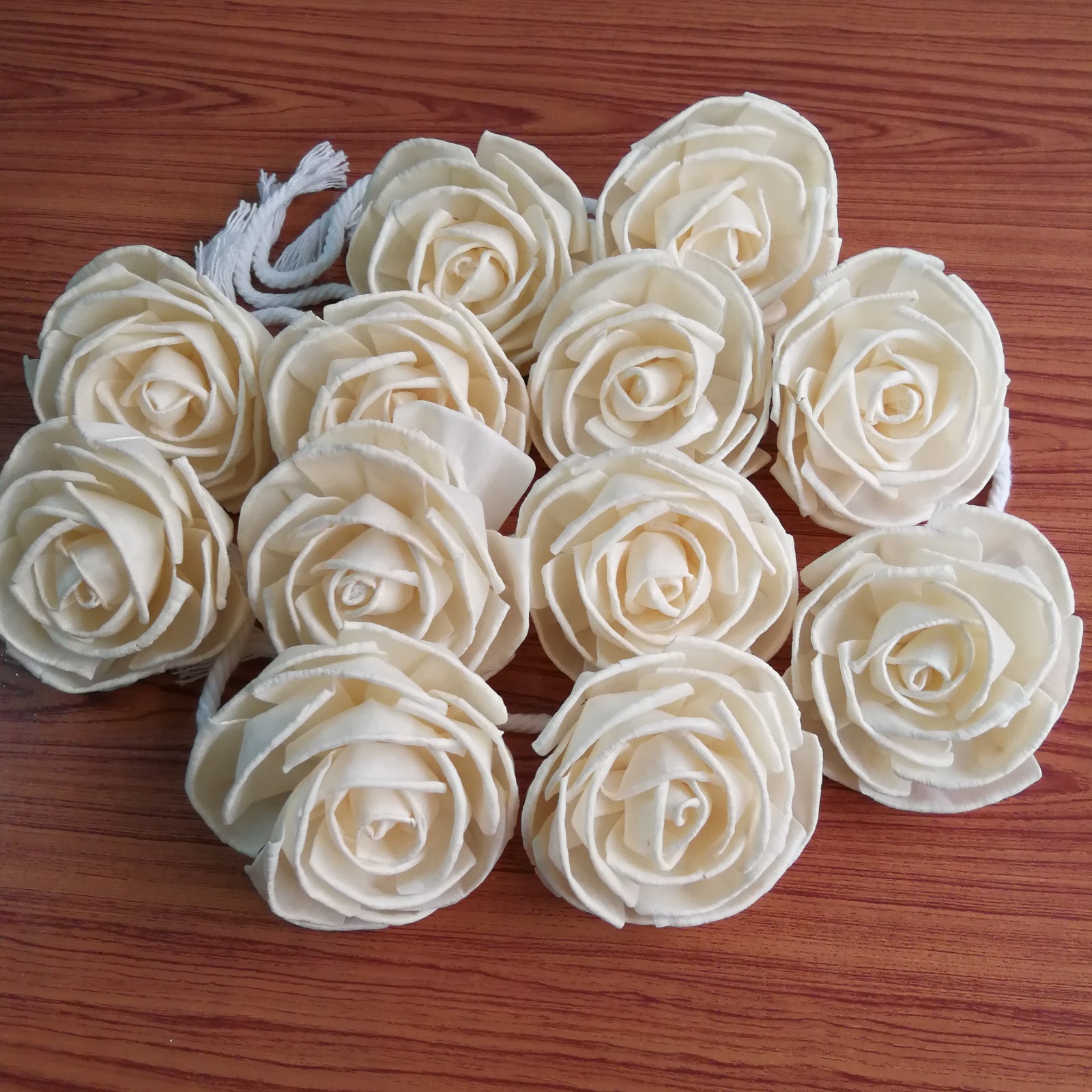 Rose Sola Wood Diffusers Flowers 7-8 CM with Cotton Rope Home decor ...