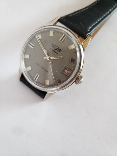 VULCAIN SWISS WRIST WATCH ORIGINAL DIAL WELL SERVCIED 1955