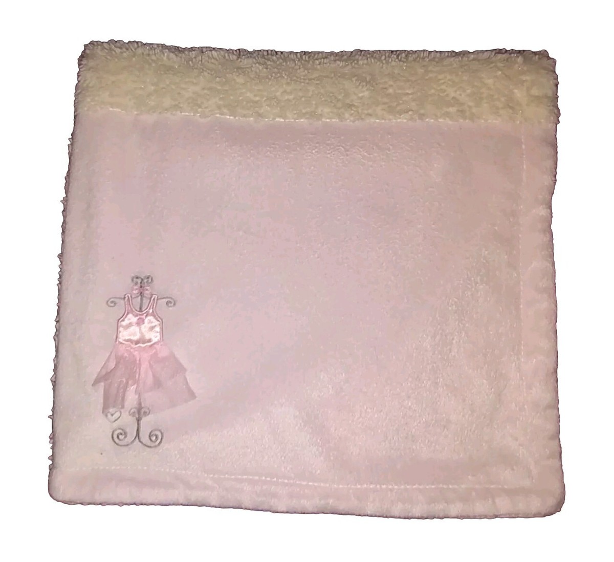 Kyle Deena Ballet Tutu Pink Cream Soft Baby Blanket Cream Sherpa Reverse