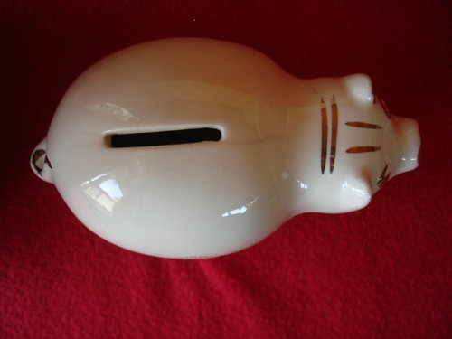 Vintage W.C. Bunting Pottery U.S. Army Quartermaster School Virginia Piggy Bank - Picture 7 of 12
