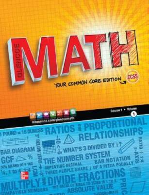 Glencoe Math, Course 1, Student Edition, Volume 1 (MATH APPLIC  - VERY GOOD