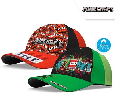 Baseballmütze Jungen Mädchen Kinder Minecraft Sommer Sonne Alter 4-9 Jahre