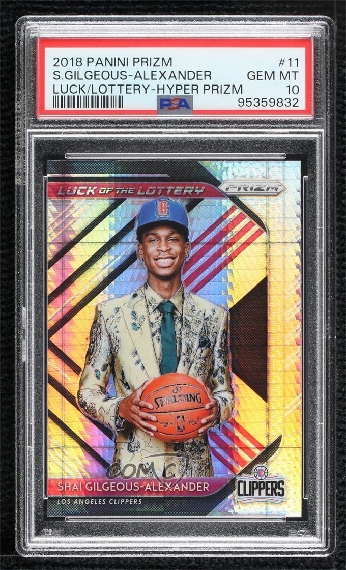 Shai Gilgeous-Alexander 2018 Prizm #11 Luck of the Lottery Shai Gilgeous-Alexander 2018 Prizm #11 Luck of the Lottery