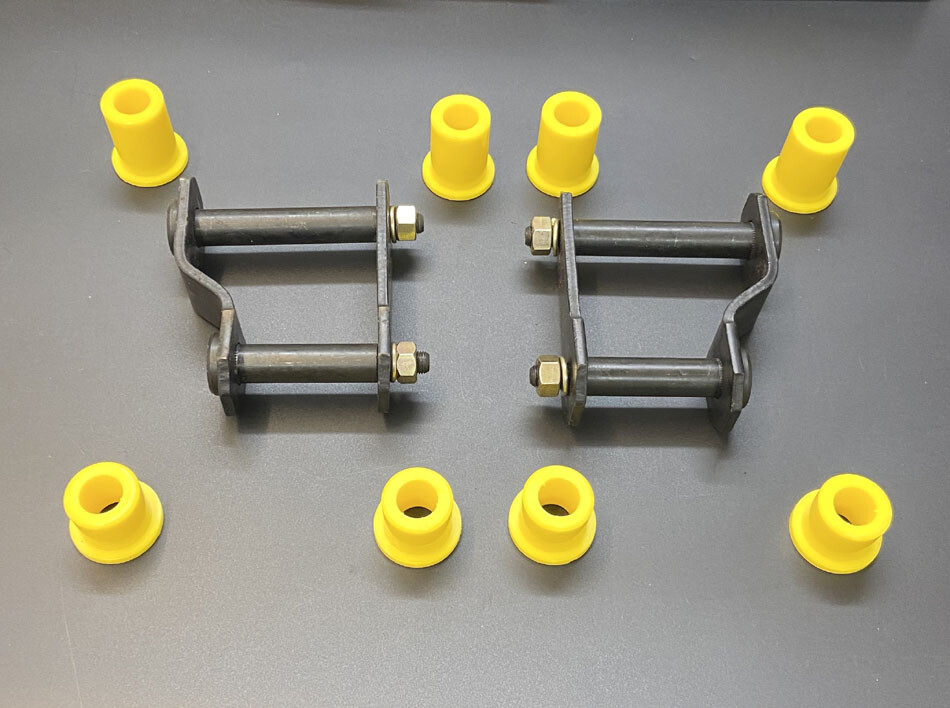 REAR SUSPENSION SHACKLES & BUSHES for NISSAN NAVARA D40 2.5TD/DCi (05/