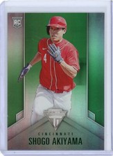 2020 Panini Chronicles Shogo Akiyama Green Parallel Titanium Rookie RC 
