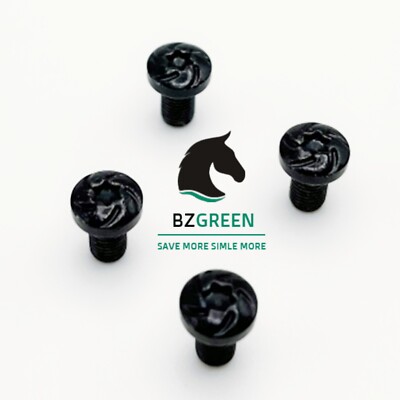 1911 Grip Screws, 4 O Rings, T10 Torx Key, Fancy  Black