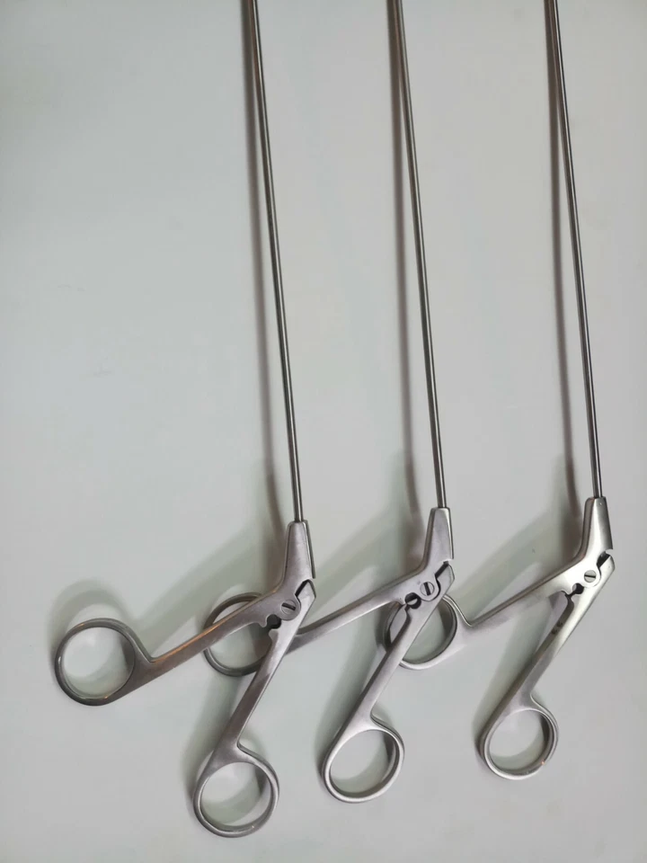 Pinzas laparoscópicas para hierba PCNL cocodrilo fenestrado mandíbula larga pequeña 2,5/3 mm Foto 3 de 4