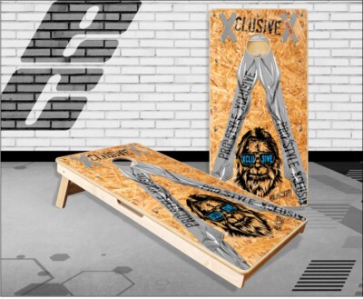 OSB Duct Tape Xclusive Bigfoot Cornhole Boards Bean Bag Toss Game