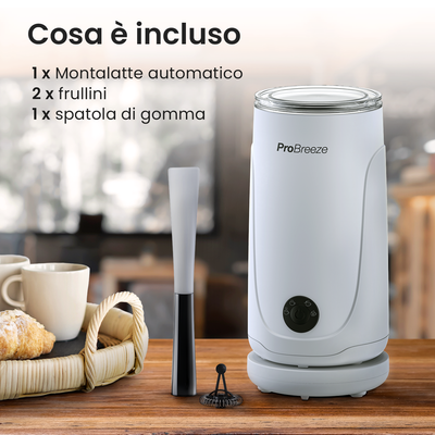 Montalatte Elettrico Pro Breeze - Per Cappuccino, Cioccolata Calda E Frappé - 240 Ml, Nero - Foto 5