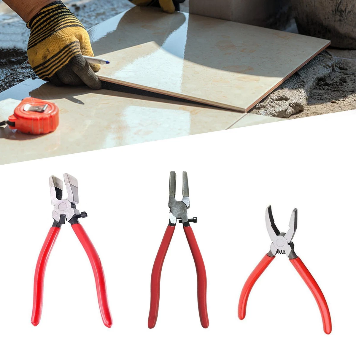 Key Fob Pliers Metal Glass Cutting Tool for Tiles Fused Glass Stained Glass