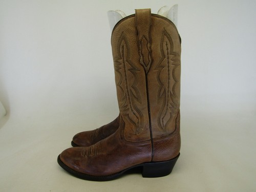 Lucchese 2000 Mens Size 9 D Brown Elk 