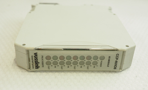 VOSSLOH CCP-NVIO8 P/N: 3100070 UVP NV I/O 8 In/8 Out Module