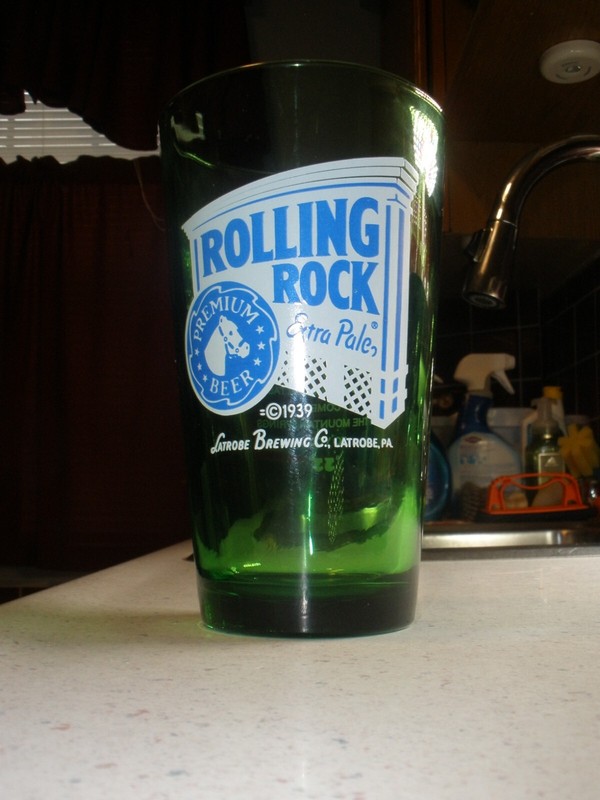 Rolling Rock Vintage Green Glass