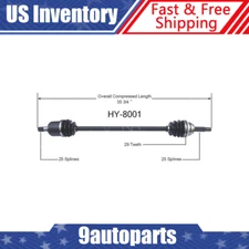 Fits Hyundai Accent 1995 1996 1997 1998 1999 Front Right Side CV Axle CV Joint