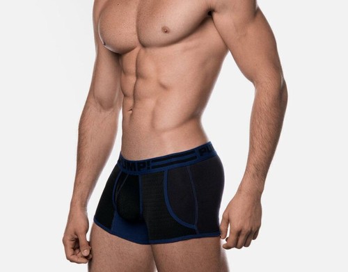 MEDIUM PUMP! Midnight Jogger Athletic Long Boxer Sports Two Mesh Pockets 11058 P
