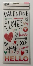 Crate Paper Hello Love Epoxy Stickers-Thickers-Valentine-Love