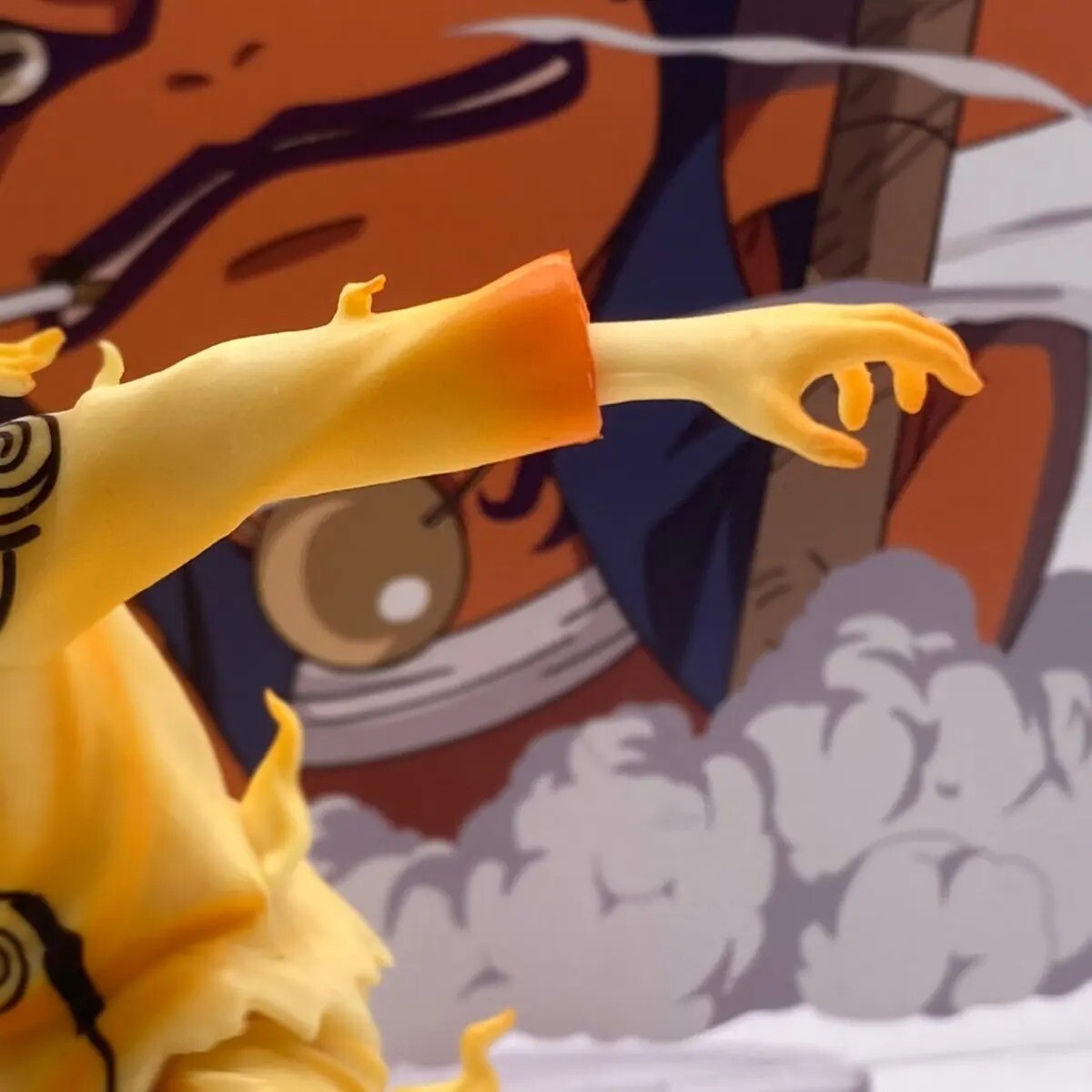 10cm Naruto Nine-Tails Chakra Mode Action Figure - Shippuden