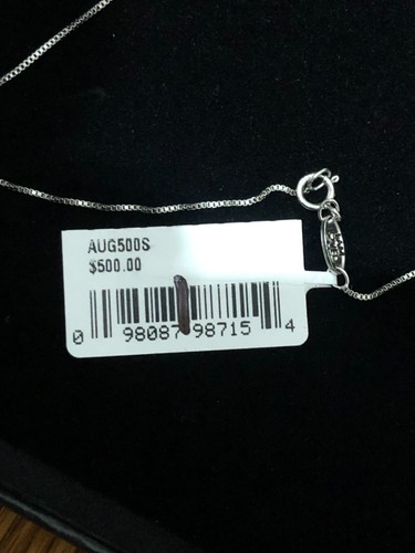 Diamond Heart Shaped Silver Skeleton Key Necklace with 14K Rose Gold (Brand New) - Picture 8 of 12