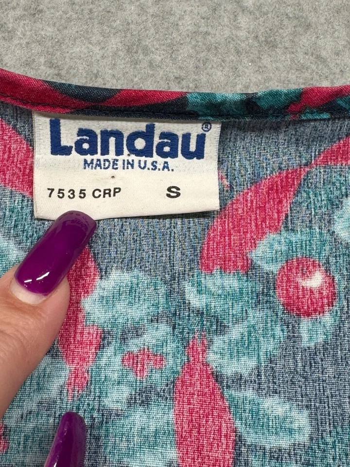 Landau 女式 S Allover 圣诞印花磨砂夹克 — 第 2/4 张图片