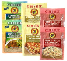 Chief Fried Rice, Chow Mein, Cook Up 40 g Bag ( Pack Of 6 )  Product of Trinidad