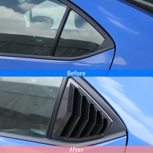 ABS Carbon Fiber Rear Window Vent Louver Covers For 2022-2025 Subaru WRX STI VB - Bild 2 von 13