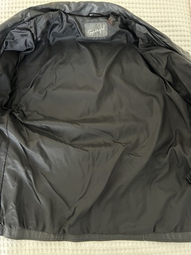 Vintage Women's SPIEGEL Black Genuine Leather Coat Jacket Size L READ - Picture 18 of 21
