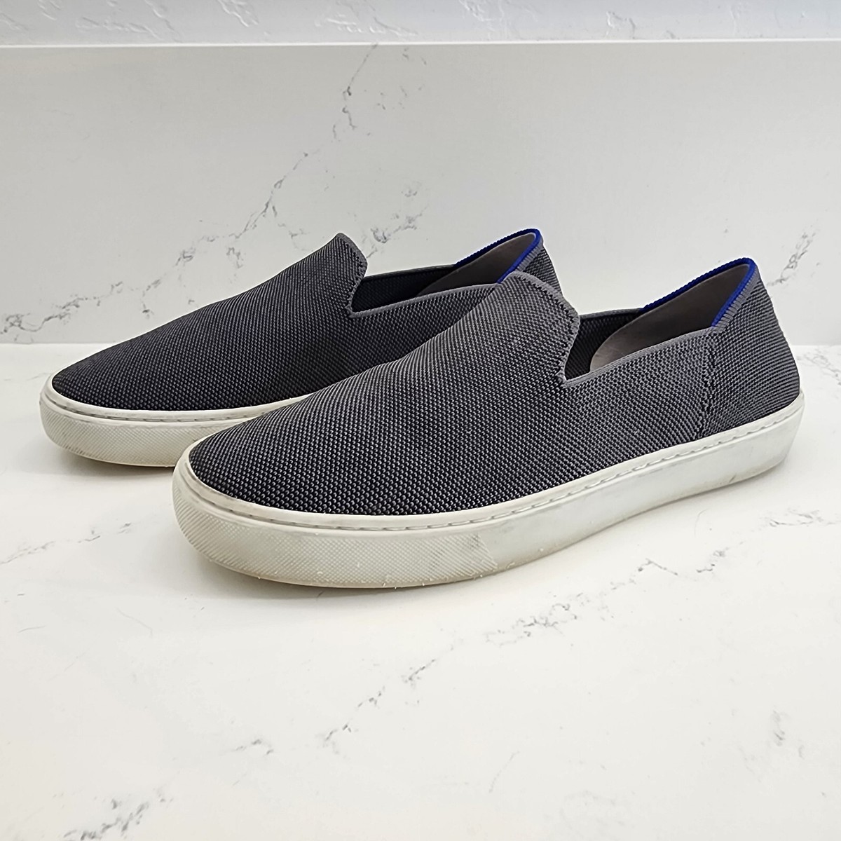 Rothy\'s The Sneaker Women\'s Size 10.5 Slip On Shoes Steel Grey The Original Slip On Sneaker in Latte | Rothy main image 3