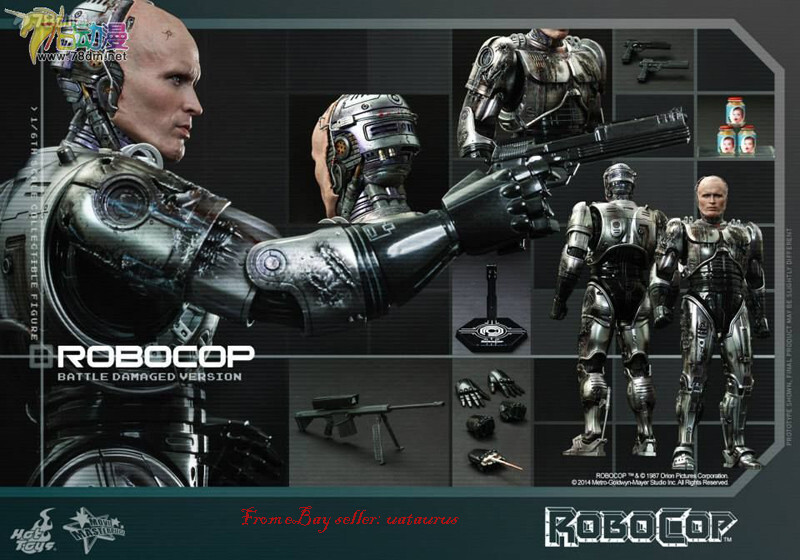 Perfect Hot Toys Mms265 Robocop: Robocop Battle Damaged Version In