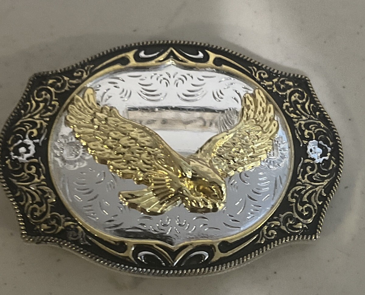 ADVANCED GOLD WORK AND SILVER EAGLE BUCKLE ADVANCED GOLD WORK AND SILVER EAGLE BUCKLE