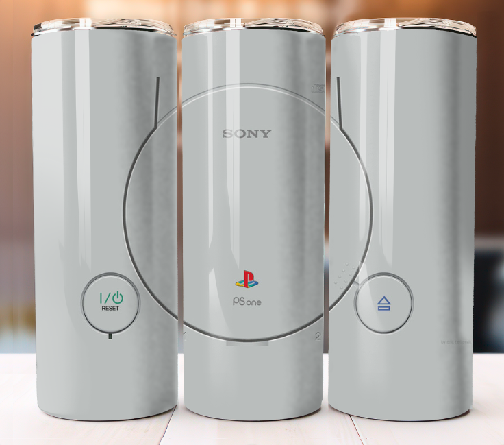 Sony Play Station Retro Gaming Tumbler Tumbler 20oz Cup Mug Stainless