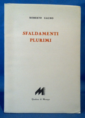 Roberto Gagno, Mehrfachschalen. Messapo 1979. Gedicht, 400 nummerierte Exemplare