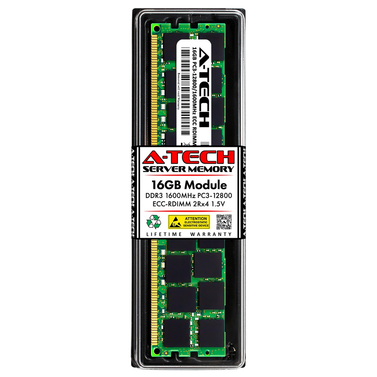 16GB 2Rx4 PC3-12800R ECC REG RDIMM (IBM 90Y3157 Equivalent) Server