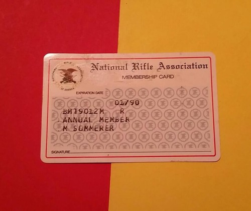 RARE VINTAGE "1990 NRA MEMBERSHIP CARD NATIONAL RIFLE ASSOCIATION" | eBay