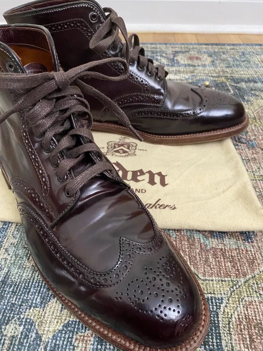 RARE Alden New England x Unionmade Shell Cordovan Shortwing Tip #8 Horween Boot