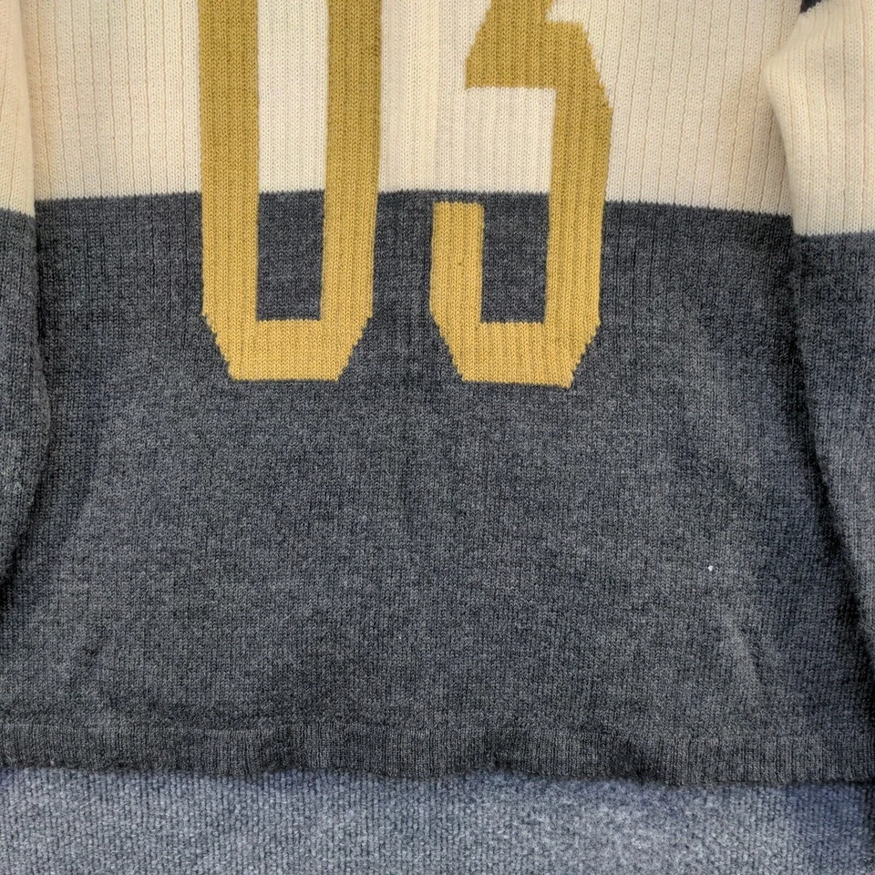 Harley-Davidson Men's XL Sweater Multicolor Striped V-Neck Wool Vintage Japan - Image 4 of 4