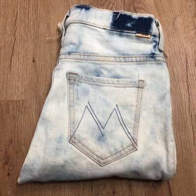 Mother Superior Jeans Womens 25 Blue Tie Dye Insider Ankle Fray In A Tizzy NEW