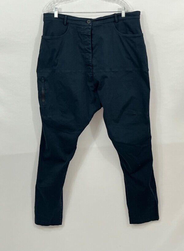 RUNDHOLZ Black Label Sz XL Navy Cotton Pants Zip on Fanny RUNDHOLZ Black Label Sz XL Navy Cotton Pants Zip on Fanny