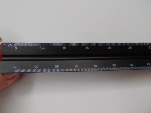 DEZI Aluminum Alloy Triangular Ruler Straight Ruler Architectural Engineering - Picture 7 of 11