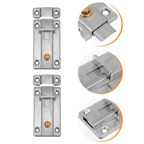 Aexit Valigia Caso Tronco Toggle Latch Cattura Silver Tone 2Pcs ID: 351471
