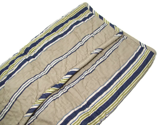 Pottery Barn Celeste Stripe Quilted Standard Pillow Cover Sham New - Image 4 of 4