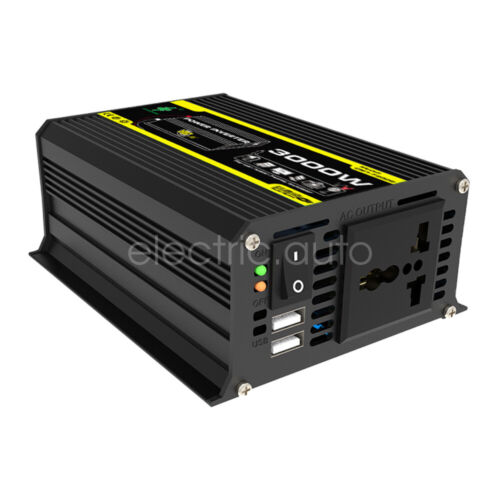 Convertidor de onda sinusoidal modificado inversor de energía para automóvil 3000 W CC 12 V a CA 110 V/220 V - Imagen 16 de 19