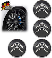 Nabendeckel 60mm Schwarz Radkappen für Citroen C1 C3 C4 C5 C6 DS3 Zubehör