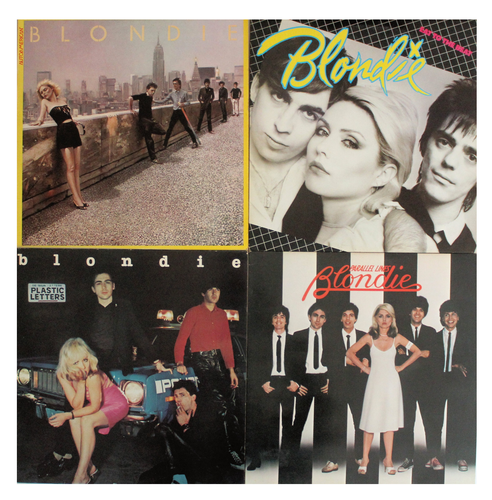 Four Blondie LP's:- Plastic Letters/Auto American/Eat To The Beat ...