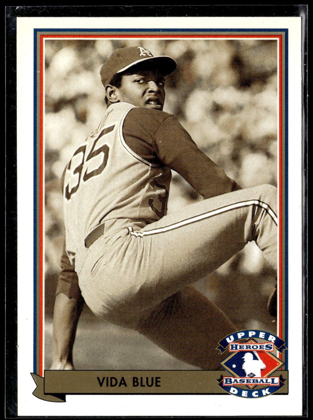 Vida Blue 1992 Upper Deck #H5 Heroes of Baseball Oakland Athletics