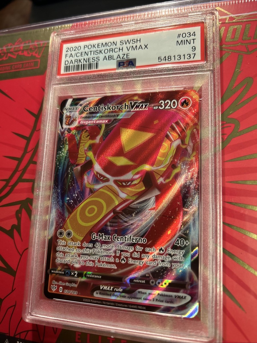 【PSA9】ゲンガーchr vmax POKEMON: CENTISKORCH VMAX #034/189🔥PSA 9🔥SWSH DARKNESS ABLAZE