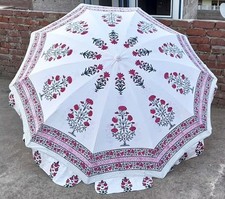 Outdoor Garden Beach Umbrella Decorative Multicolor Flower Parasols For Home