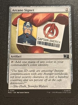 MTG Commander: Marvel Super Heroes Arcane Signet 0191